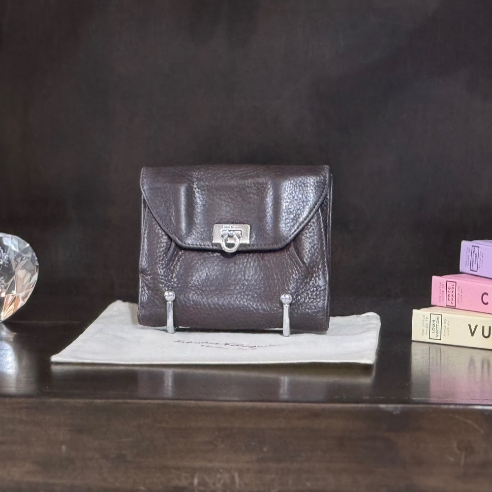 Ferragamo Small Wallet with Gancini Clasp
